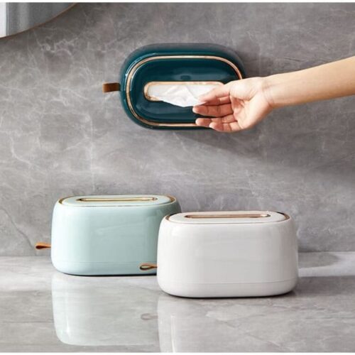 Tissue Box - Golden Tinge - Single Piece Tissue Box - Golden Tinge - Single Piece